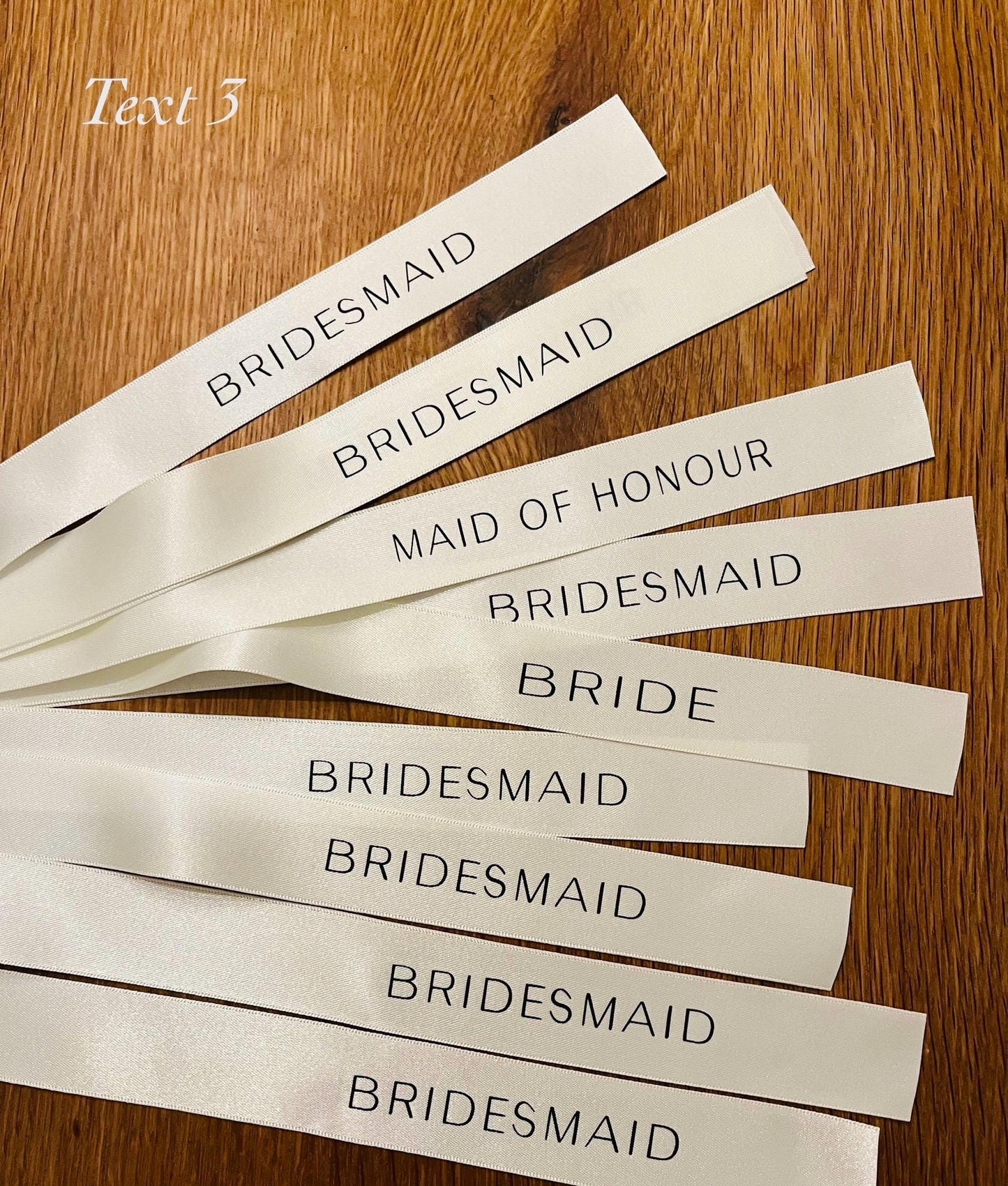 Personalised FRENCH Blue Ribbon For Bridesmaid Champagne Coupe Glass