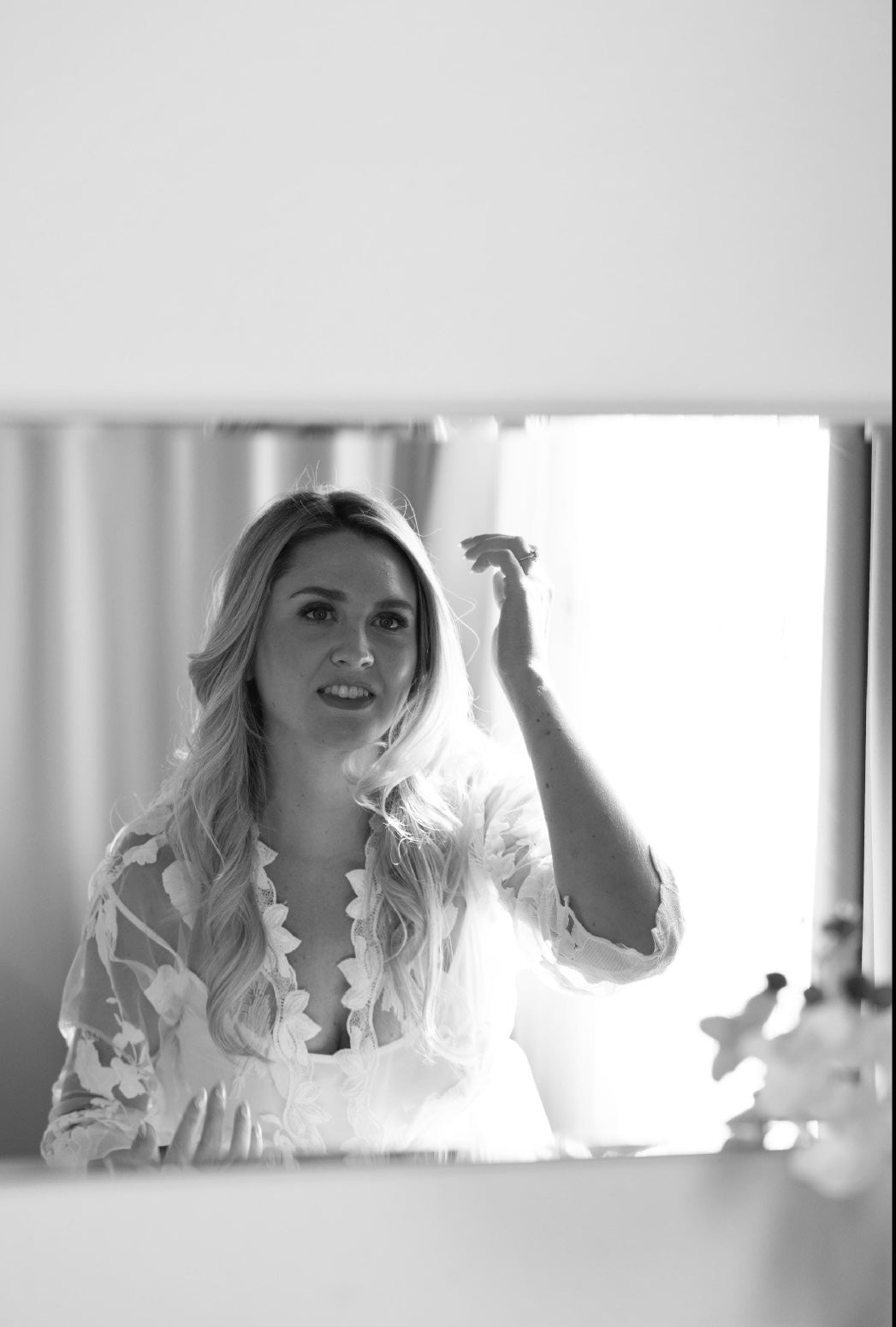 Personalised Lace Style Bride Robe - With Inner Soft Slip