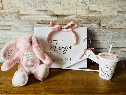Flower Girl Bunny Gift Set
