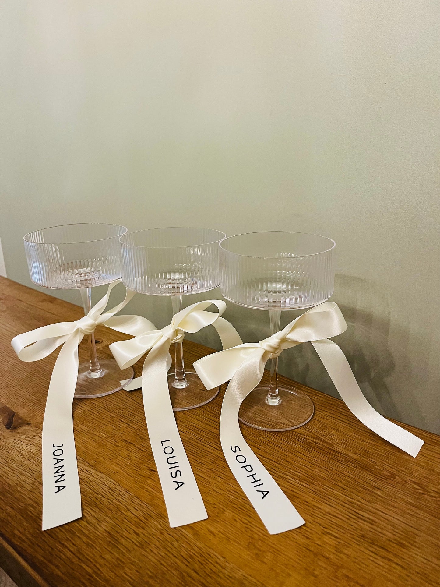Personalised Satin Bridesmaid Ribbons