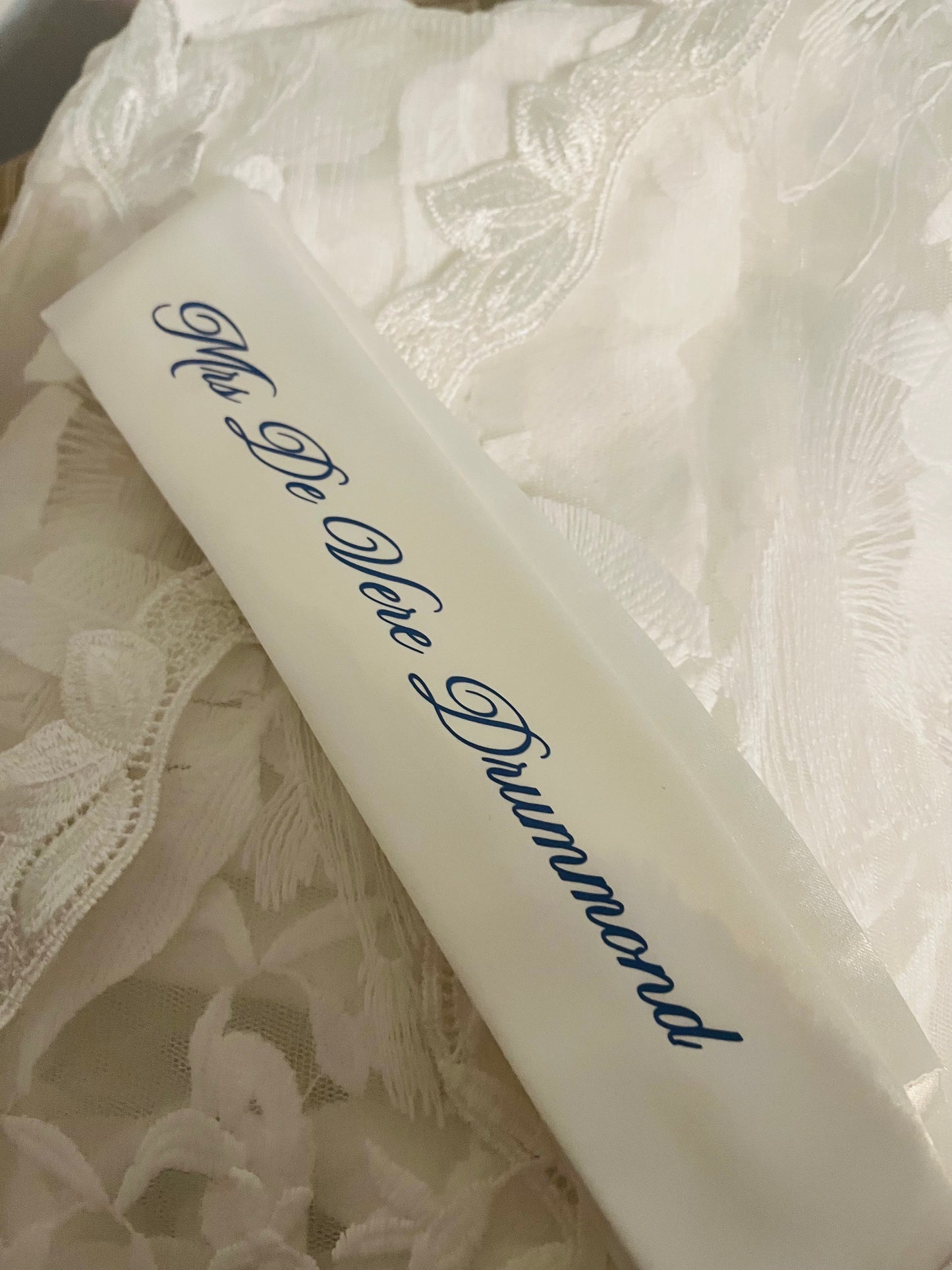 Personalised Lace Bridal Robe - with Inner Slip
