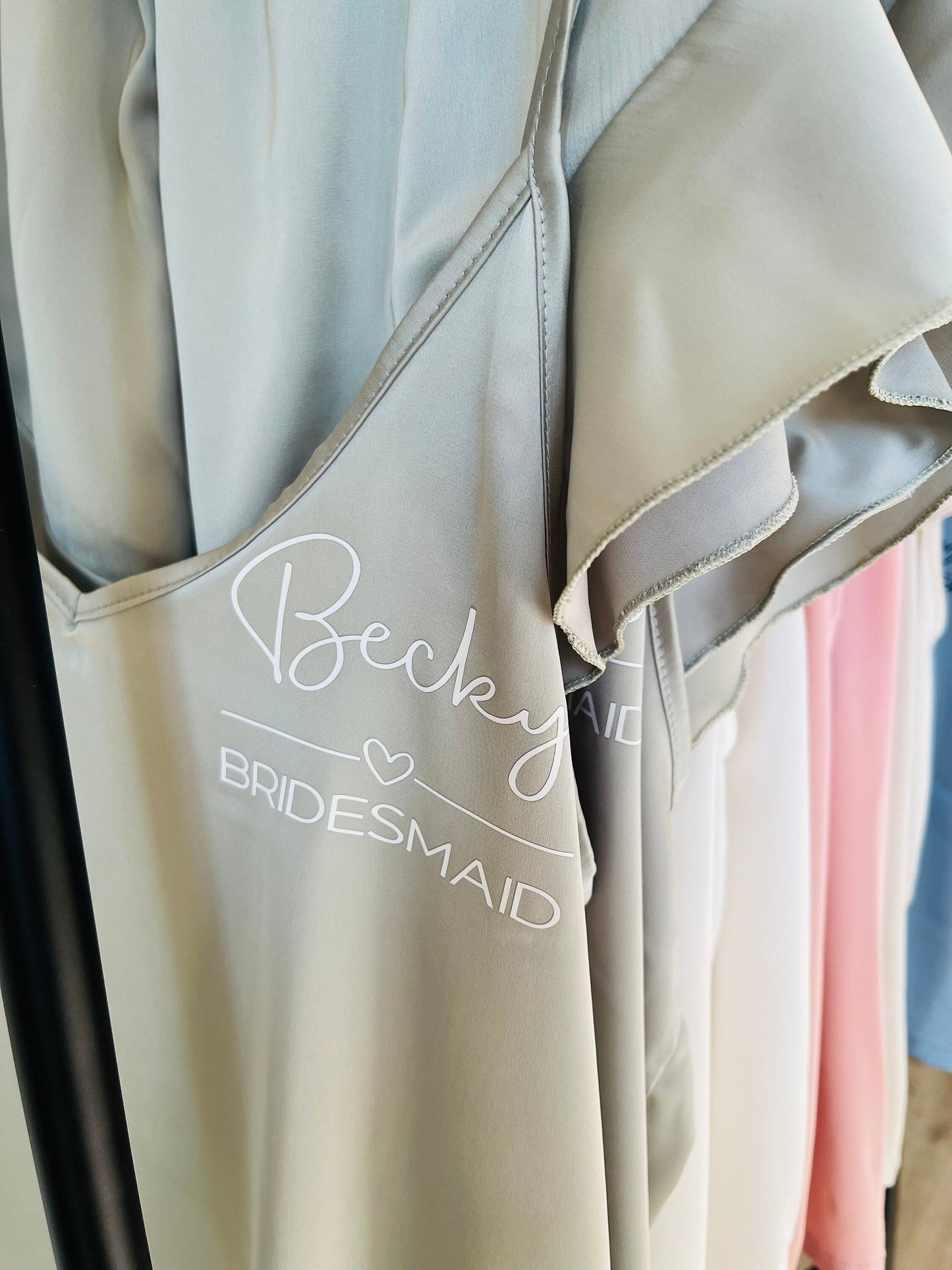 Satin Ruffle Cami Bridesmaid Pjs