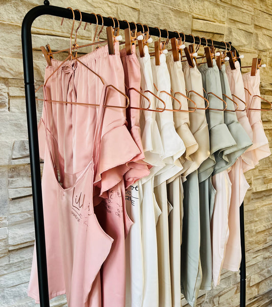 Satin Ruffle Cami Bridesmaid Pjs