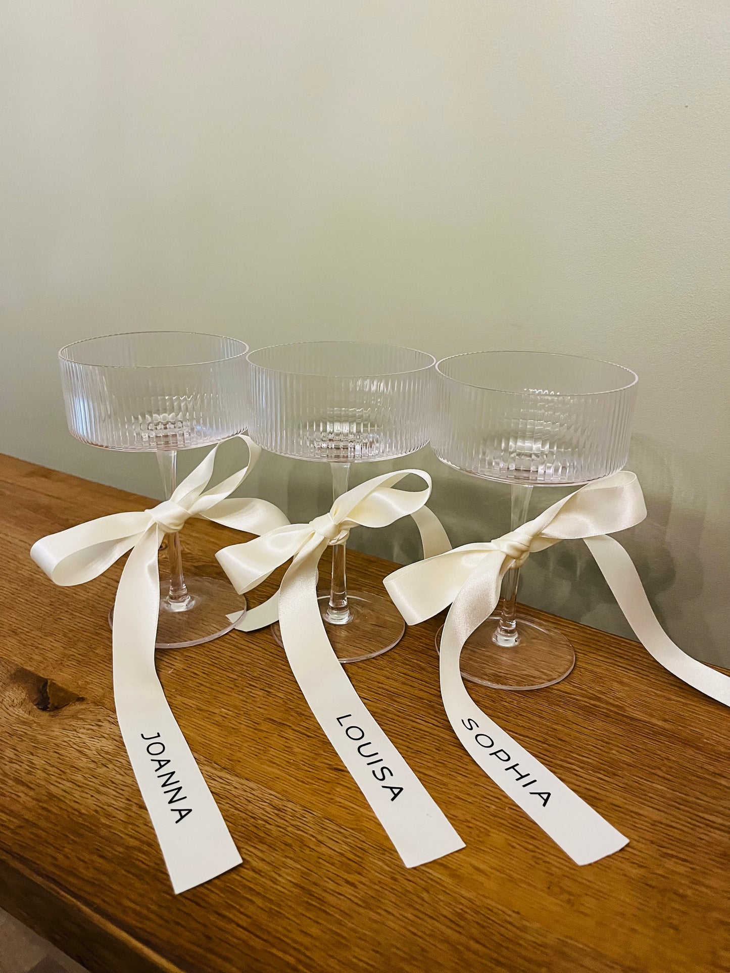 Personalised Satin Bridesmaid Ribbons