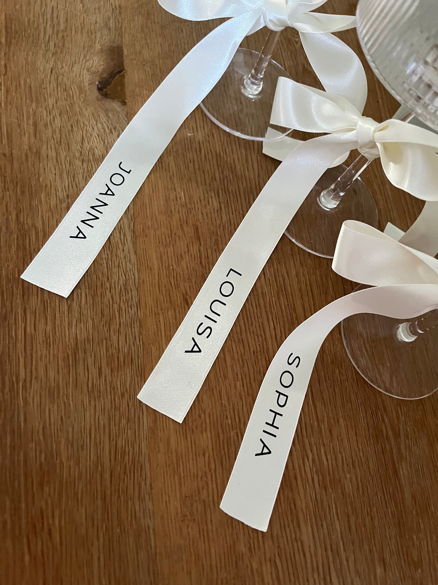 Personalised Satin Bridesmaid Ribbons
