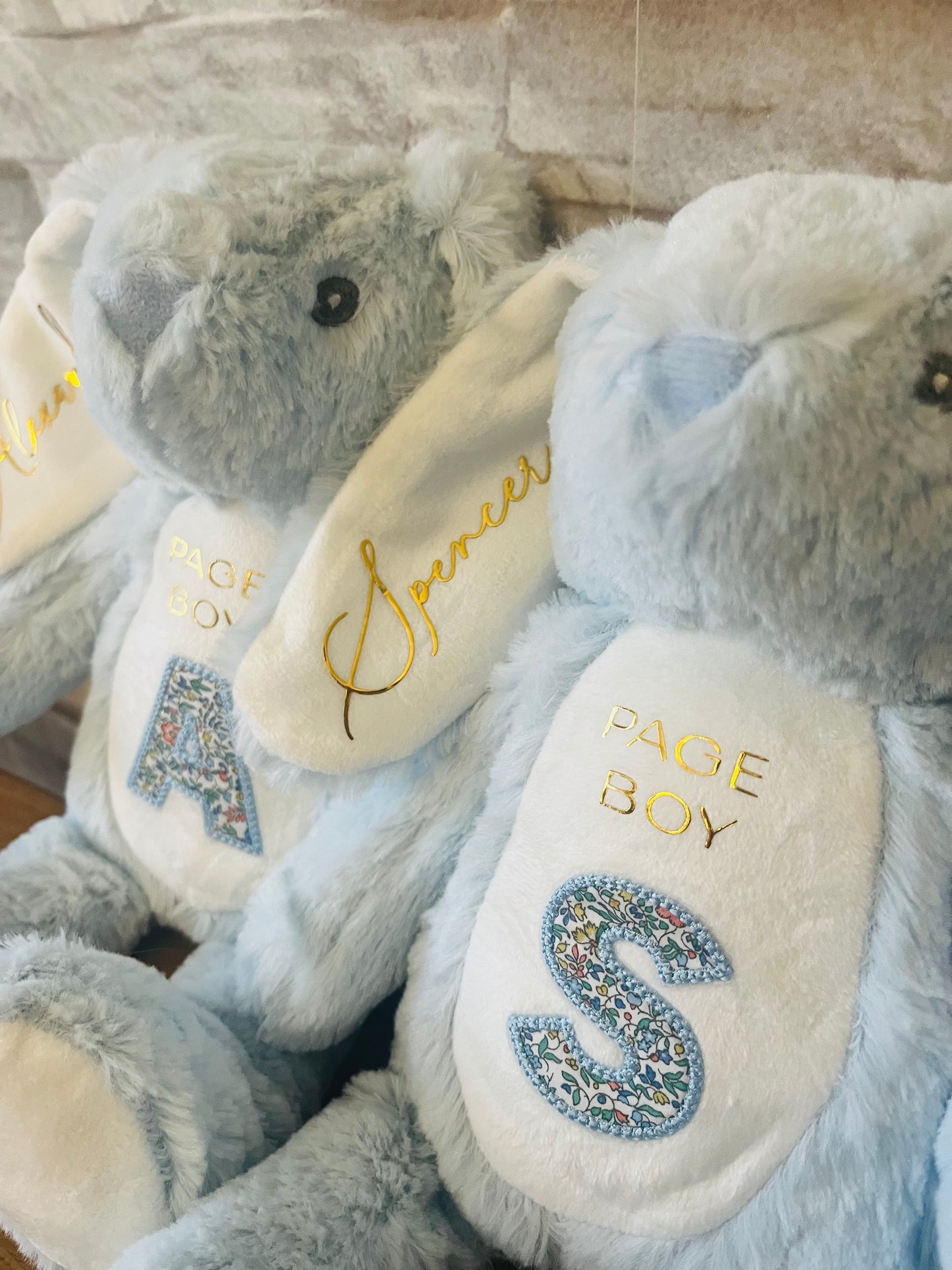 Page Boy Bunny - with Embroidered Patch