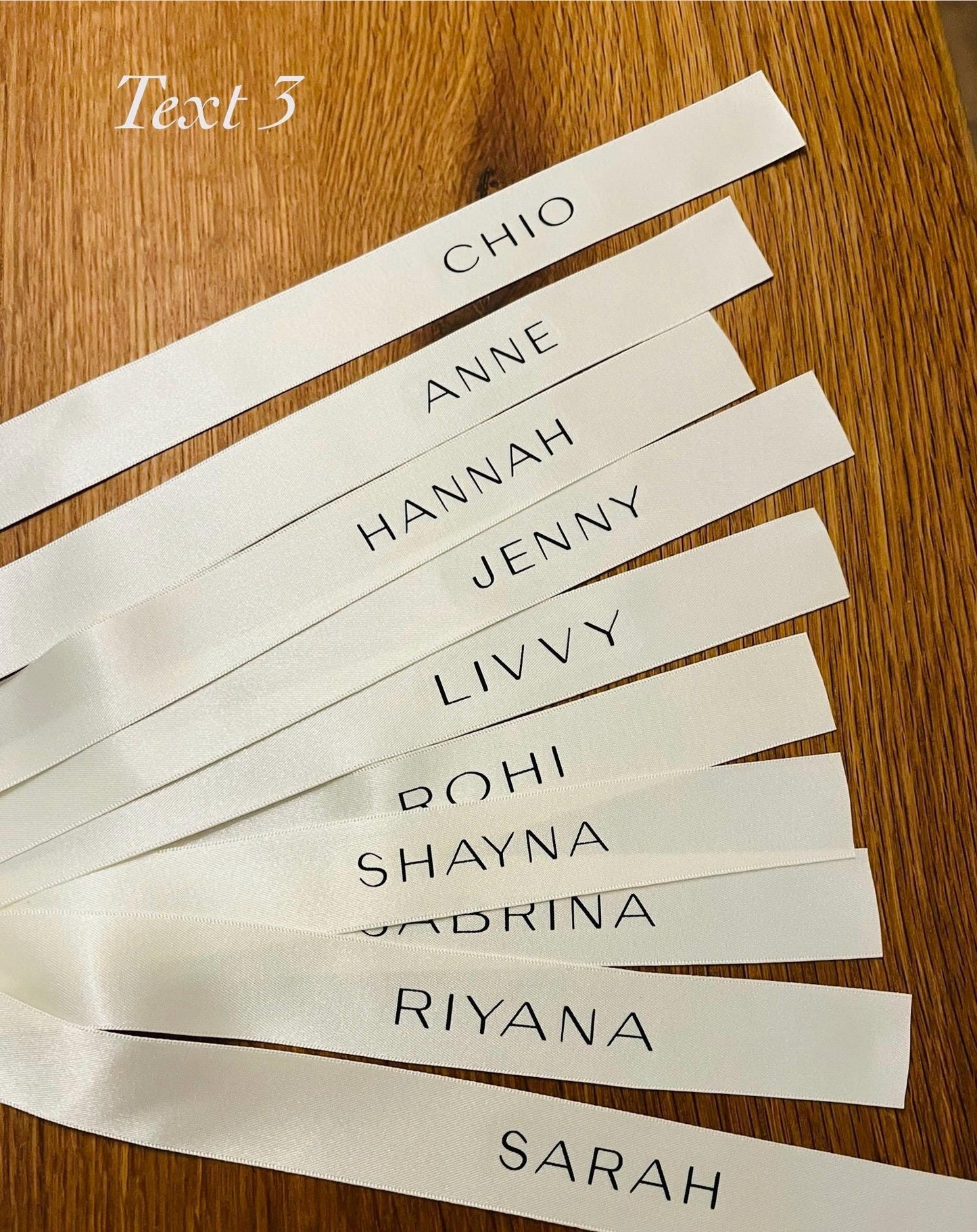 Bridesmaid Personalised Ribbons for Champagne Coupe - Bridesmaid Gift - Bridesmaid flute - Personalised Ribbons - Bride Ribbon