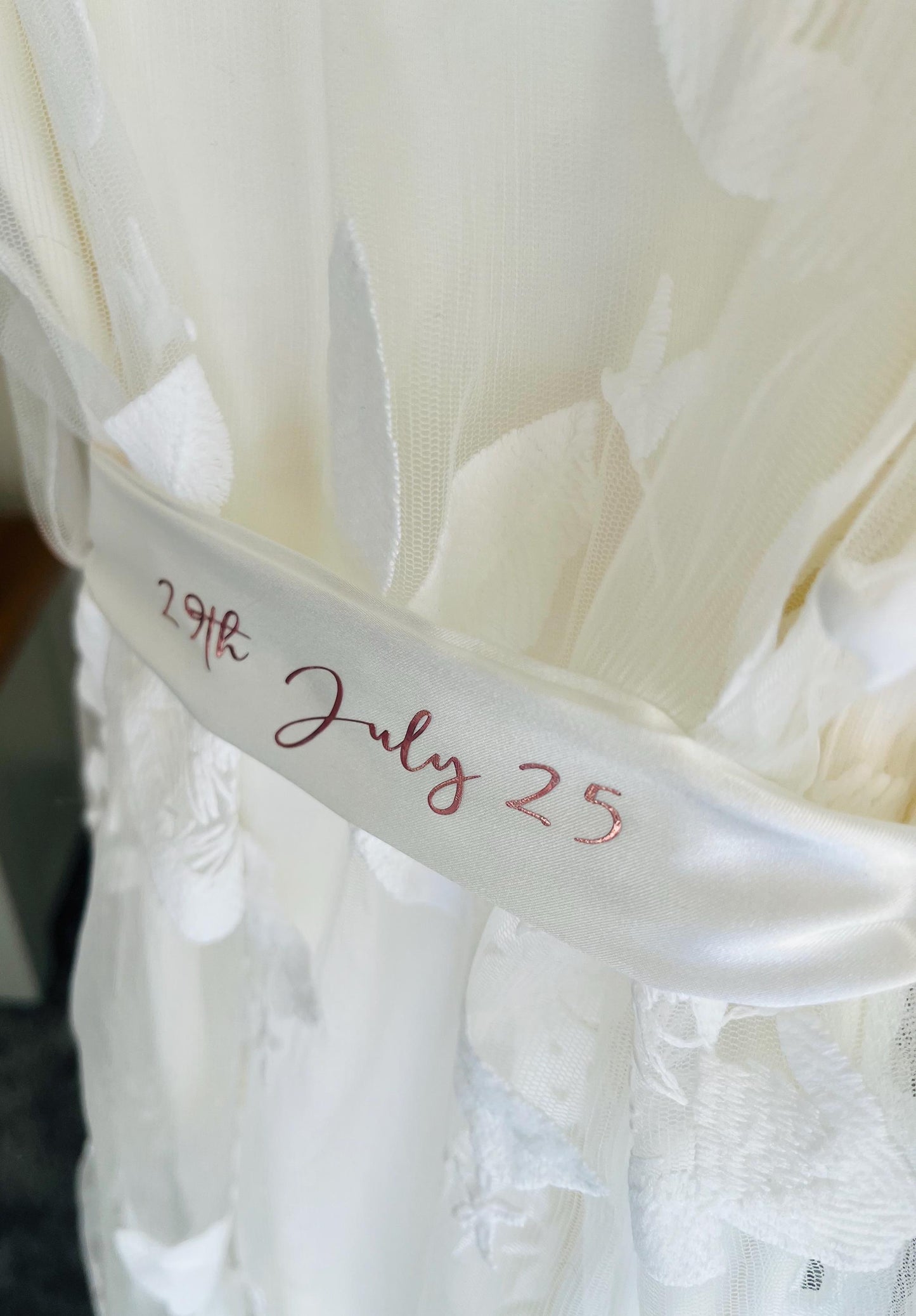 Personalised Lace Bridal Robe - with Inner Slip