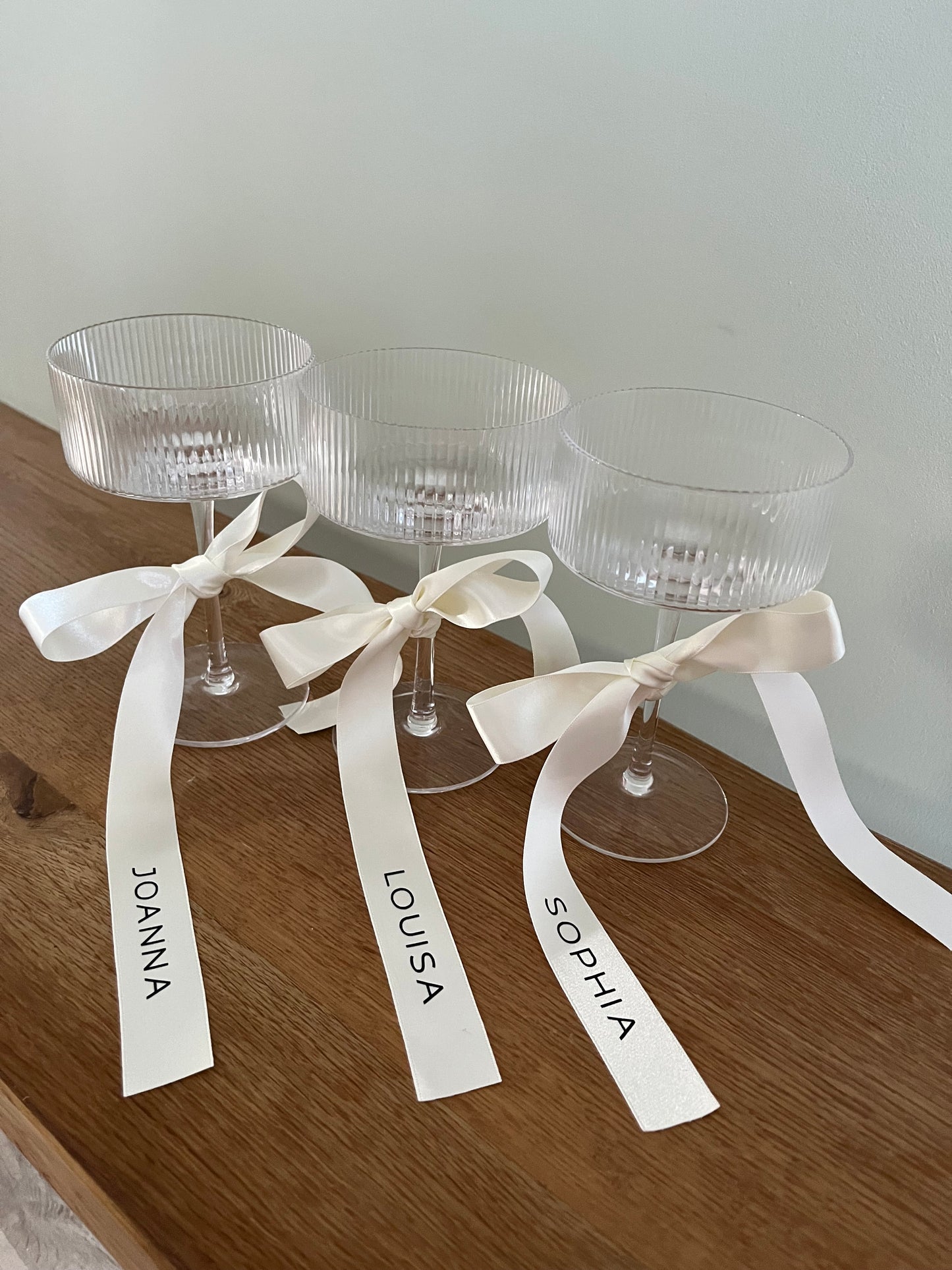 Personalised Satin Bridesmaid Ribbons