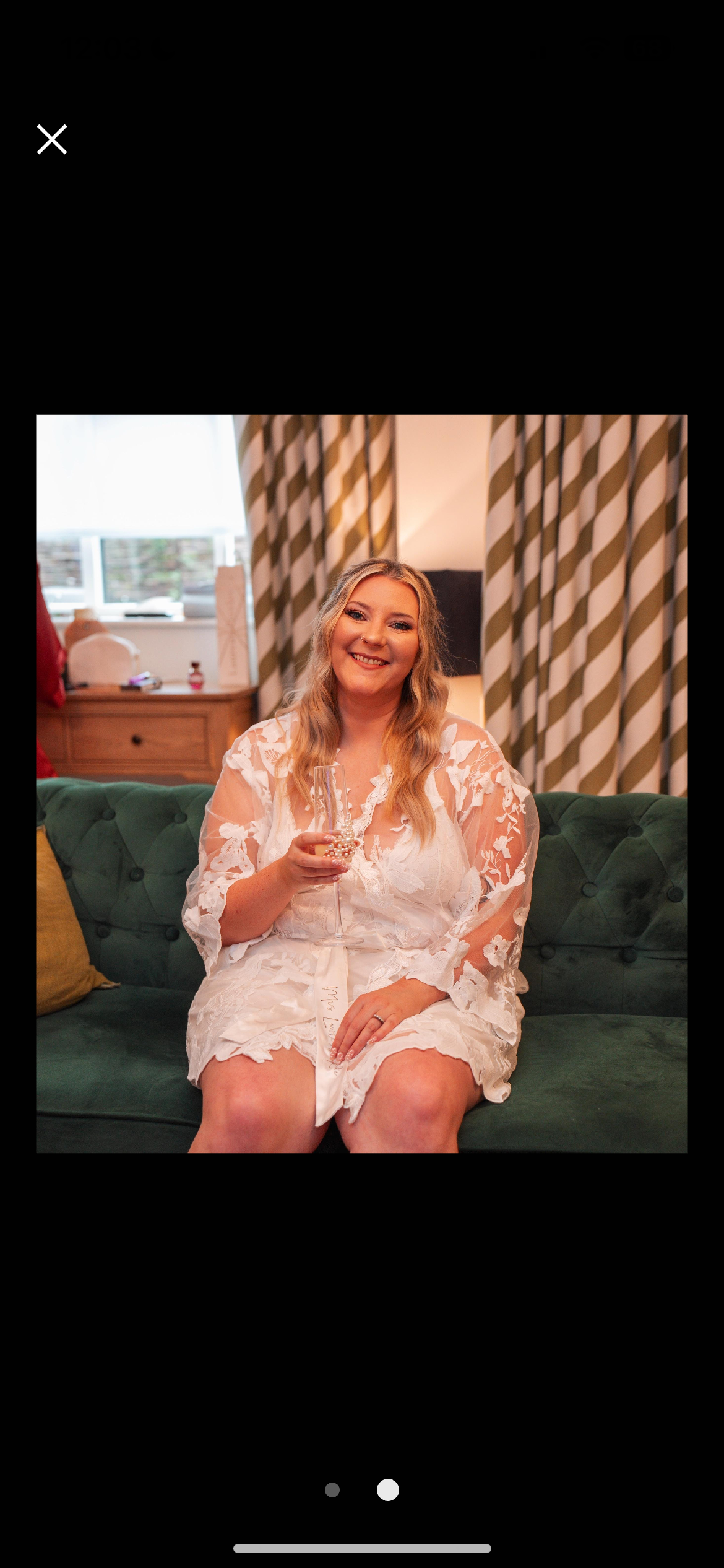 Personalised Lace Style Bride Robe - With Inner Soft Slip