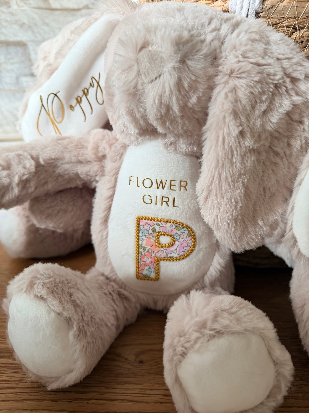 Personalised Flower Girl Bunny | Wedding Gift