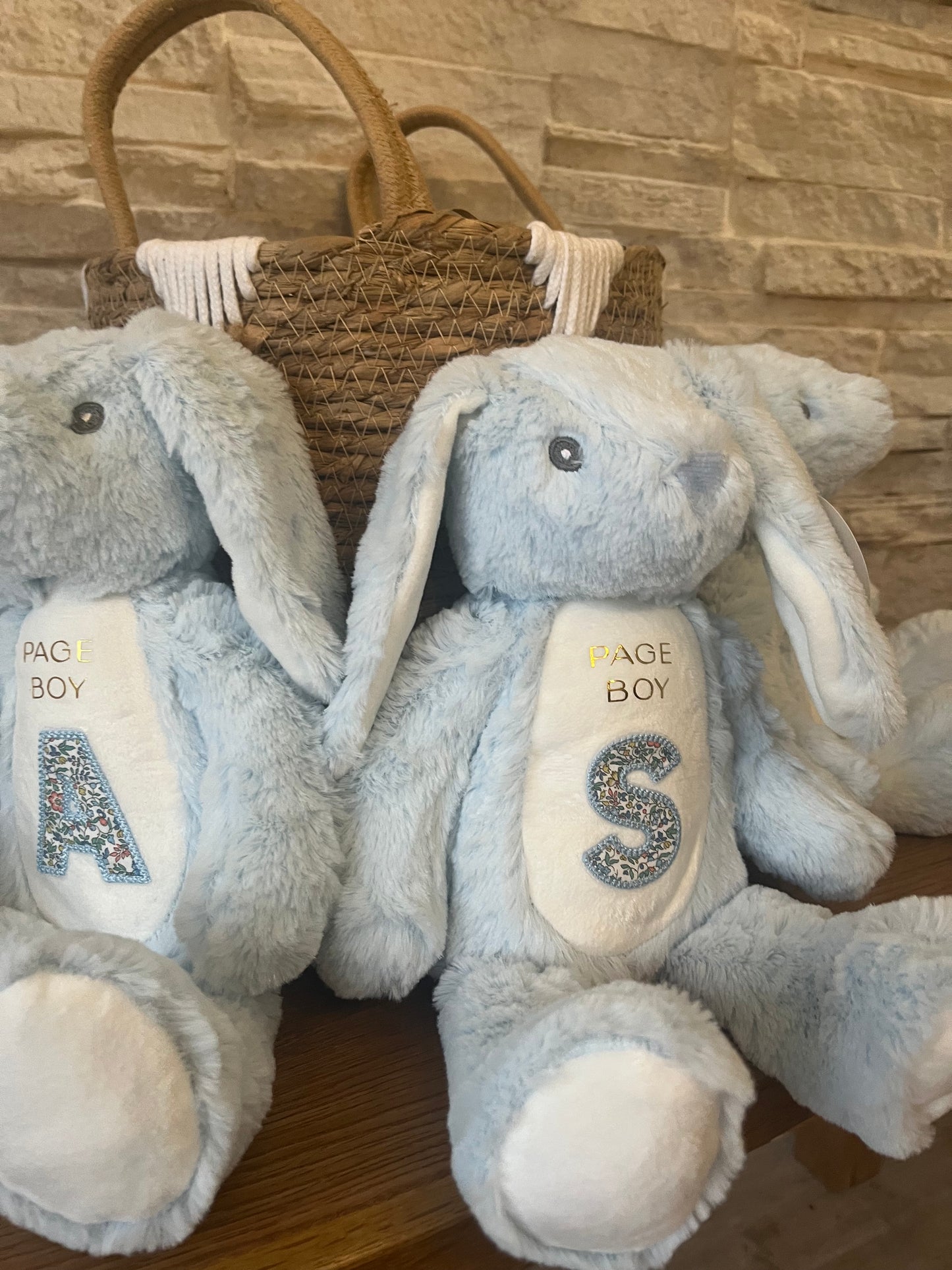 Page Boy Bunny - with Embroidered Patch