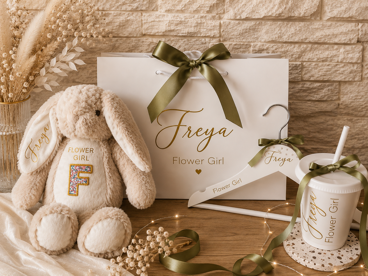 Flower Girl Bunny Gift Set