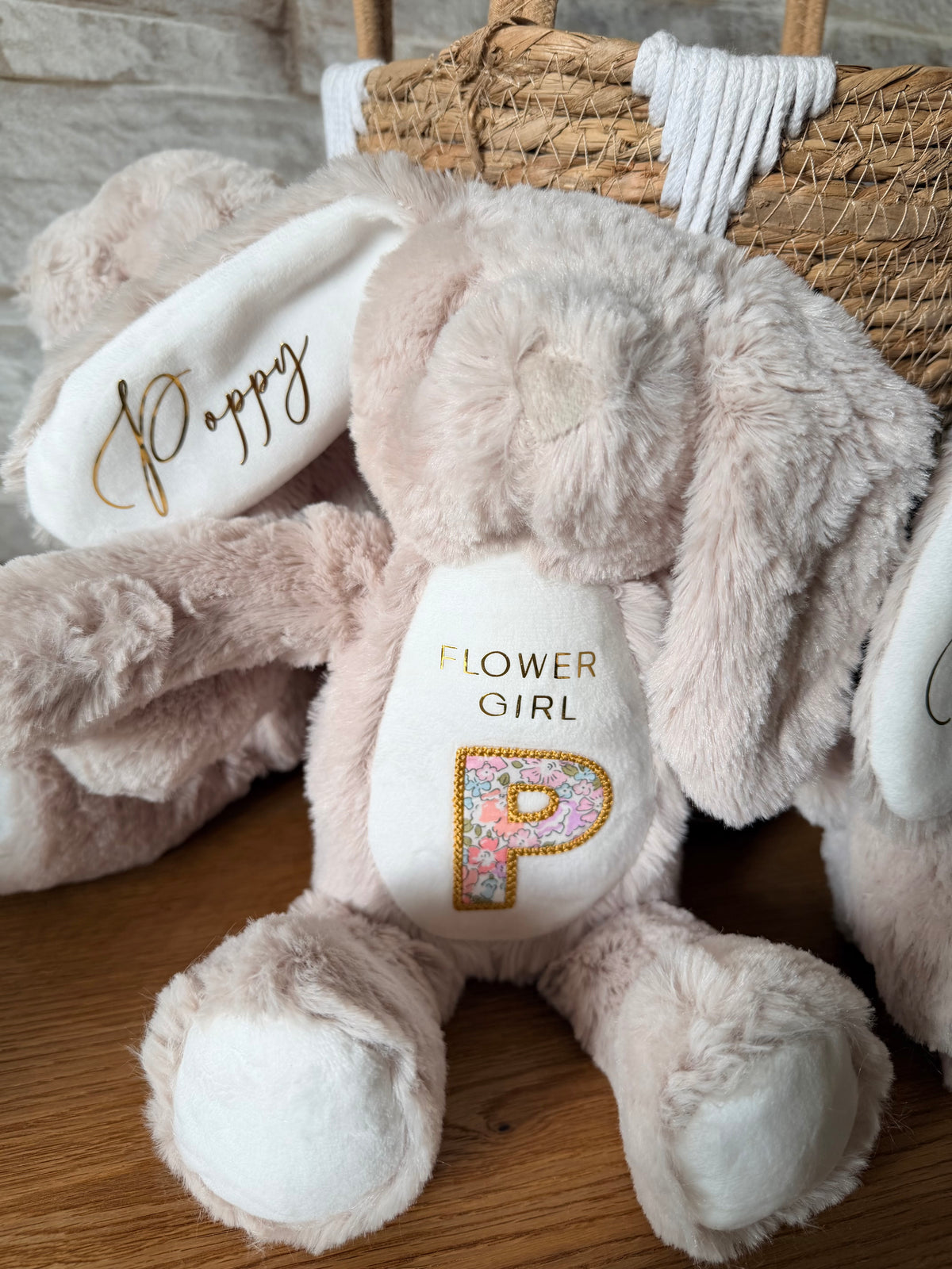 Personalised Flower Girl Bunny | Wedding Gift