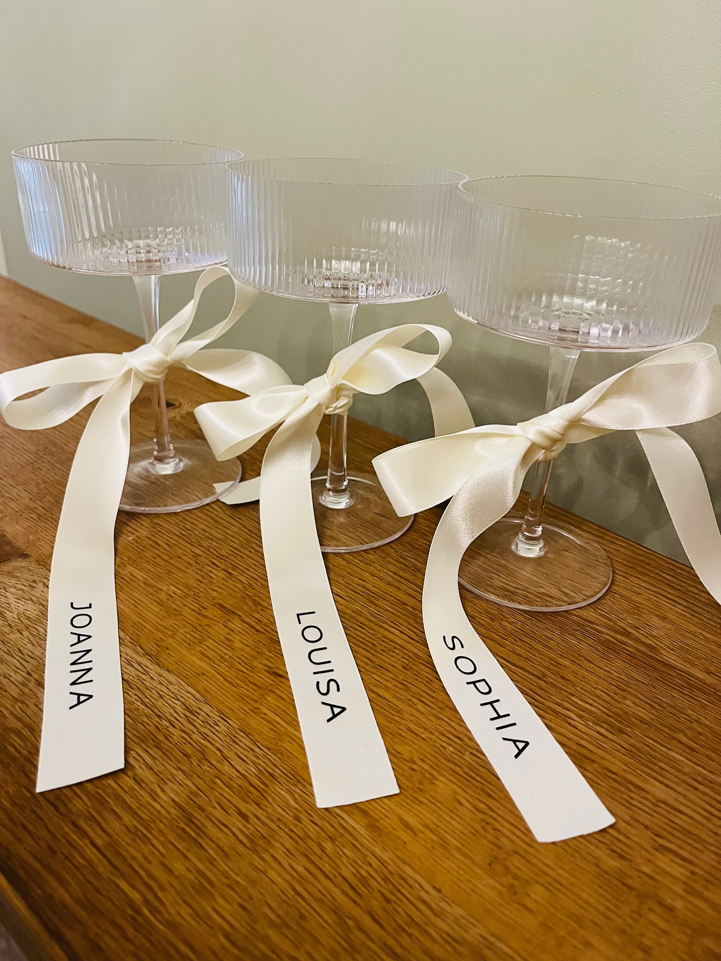 Personalised Satin Bridesmaid Ribbons