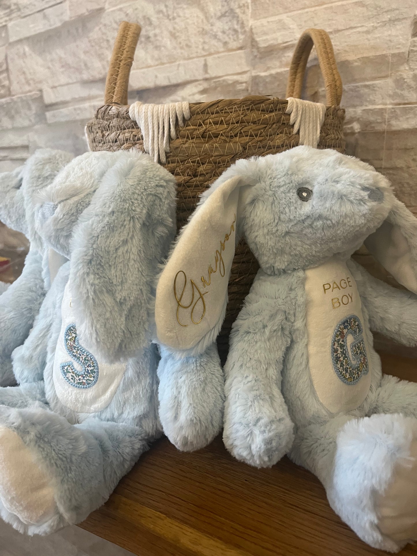 Page Boy Bunny - with Embroidered Patch