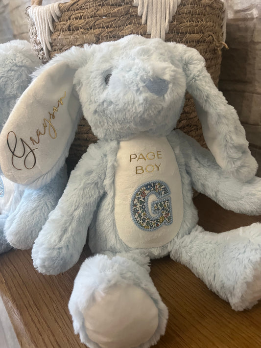 Page Boy Bunny - with Embroidered Patch