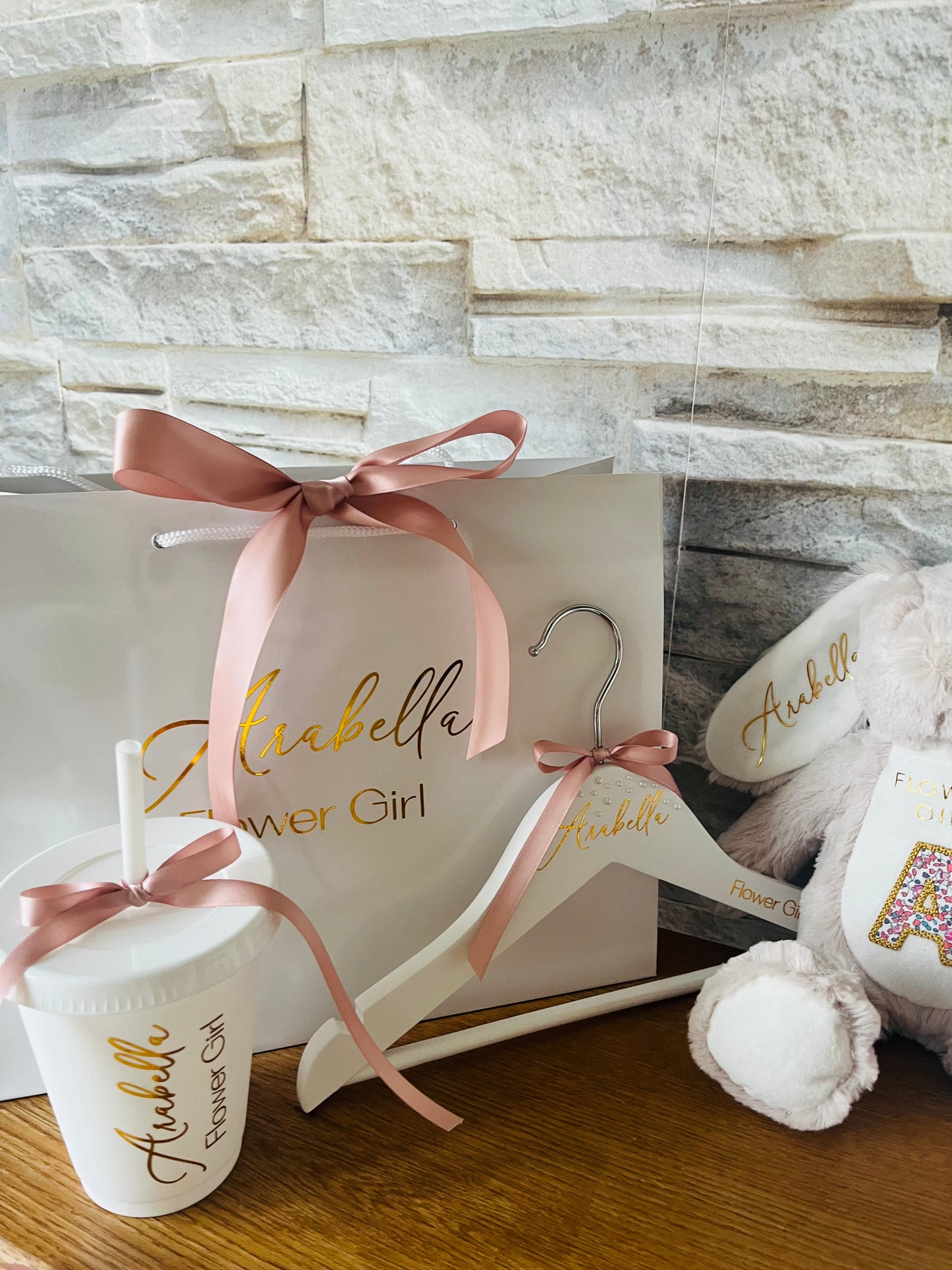 Flower Girl Bunny Gift Set