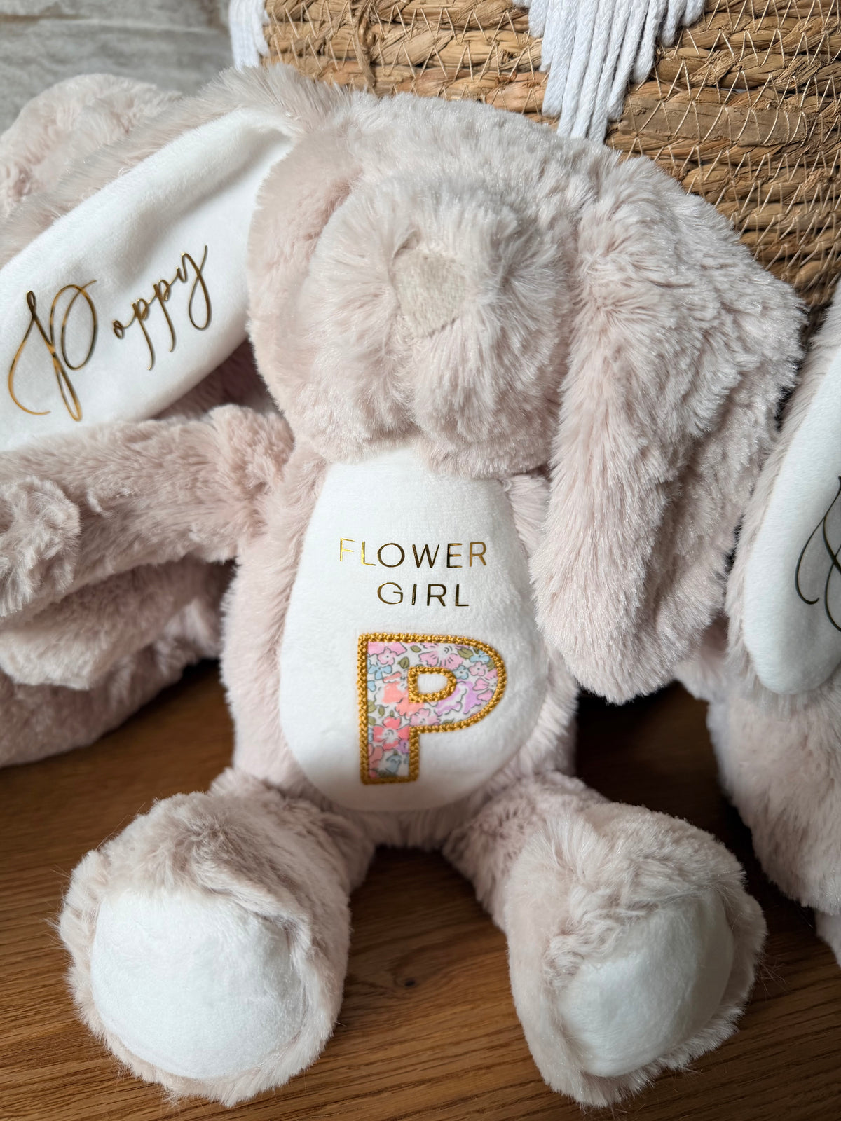 Personalised Flower Girl Bunny | Wedding Gift