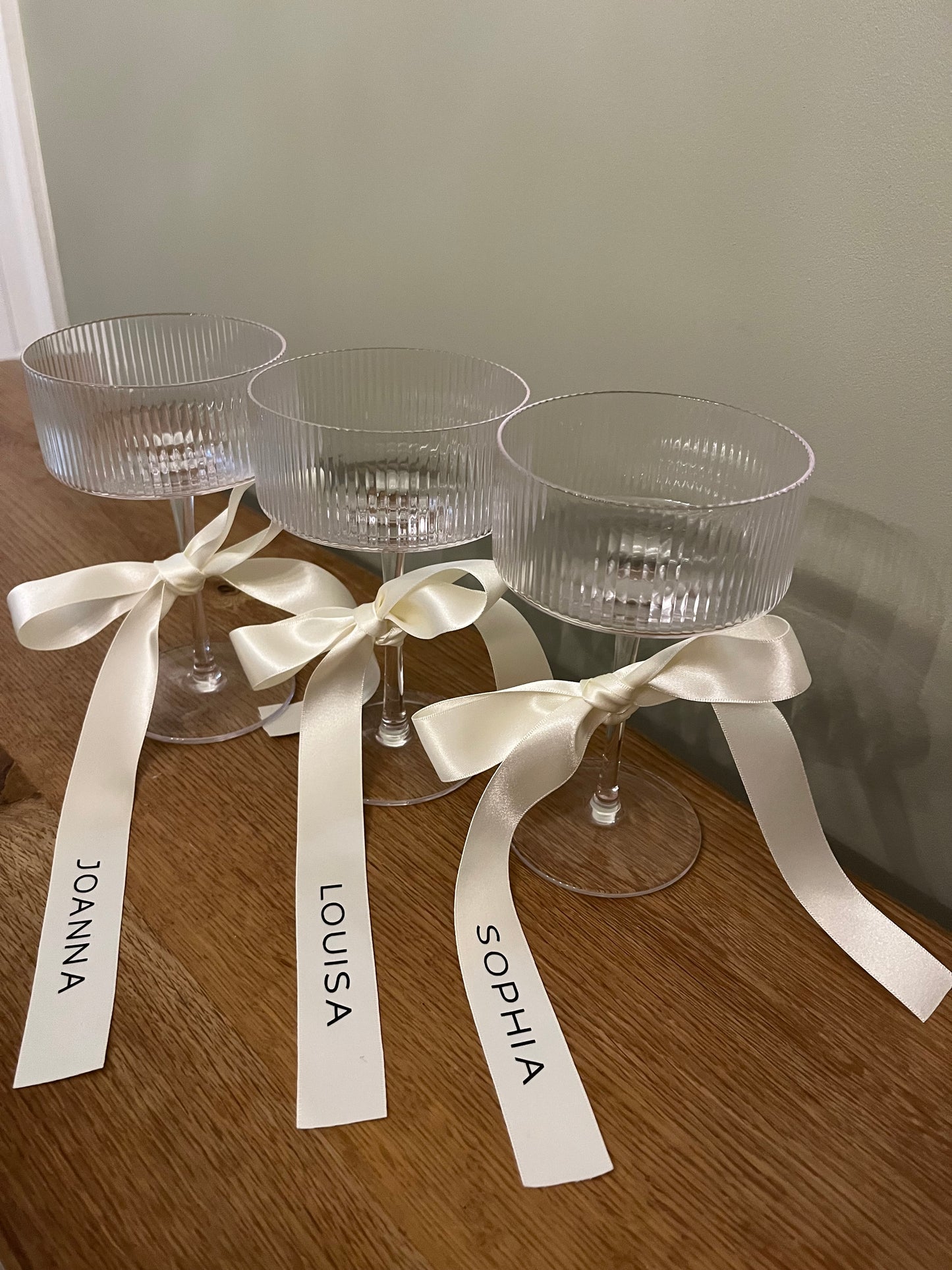 Personalised Satin Bridesmaid Ribbons