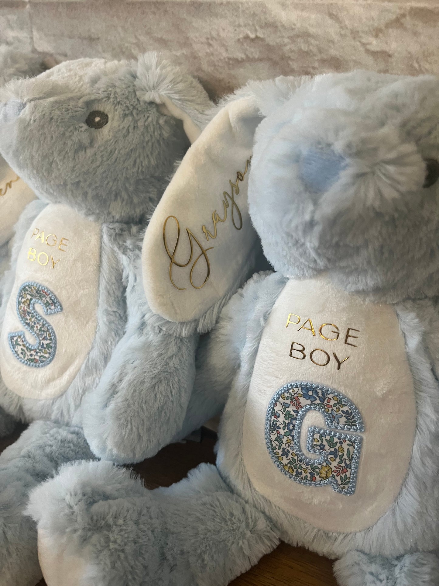 Page Boy Bunny - with Embroidered Patch