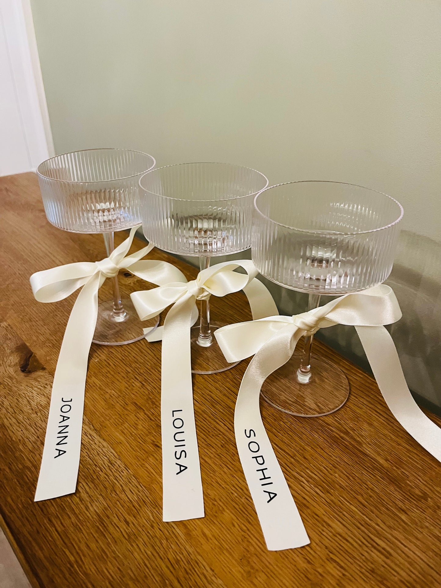 Personalised Satin Bridesmaid Ribbons