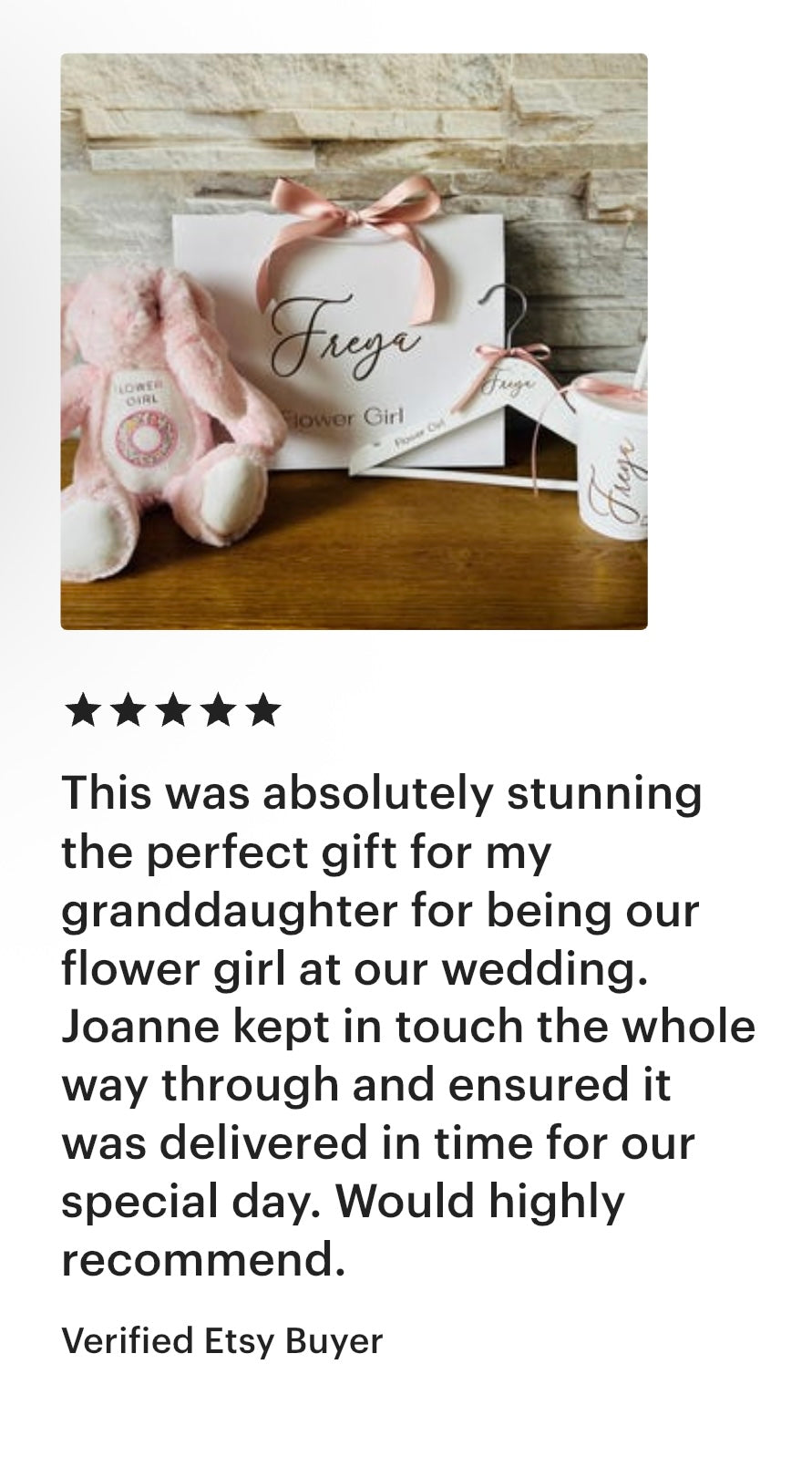 Flower Girl Bunny Gift Set